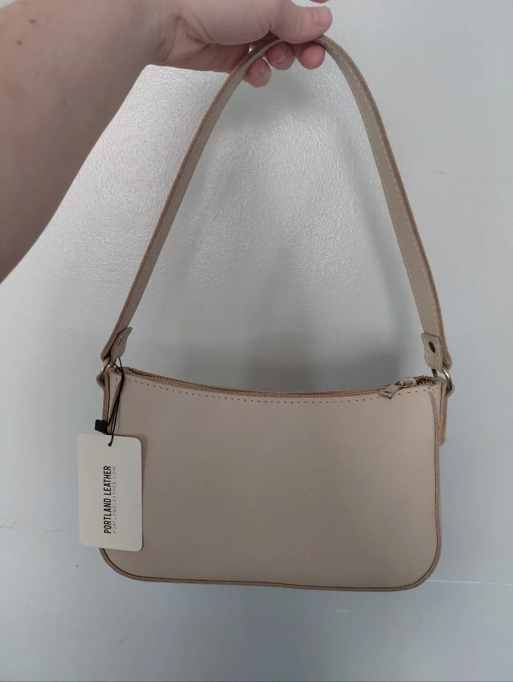 Portland Leather Goods Bone Lucy Shoulder Bag Purse NWT